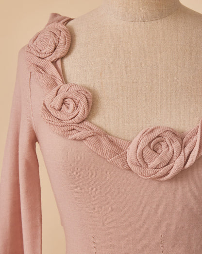 Pink Flowers Pullover