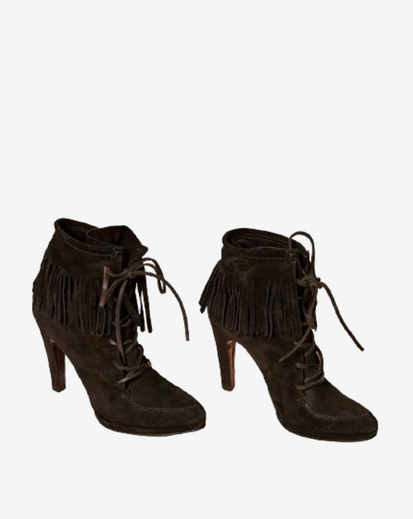 Fringed Suede Boots