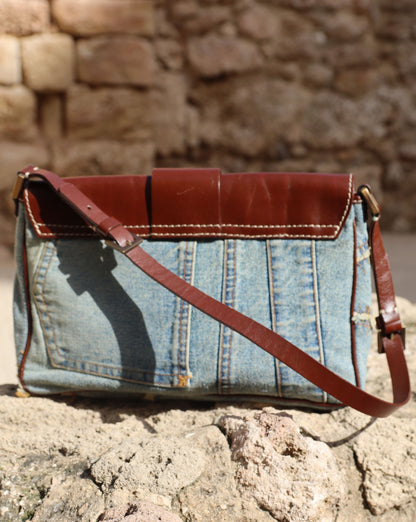 Denim Leather Bag