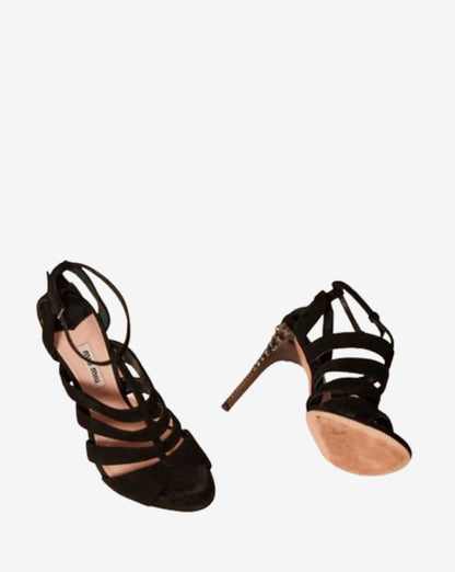 Black Suede Sandals