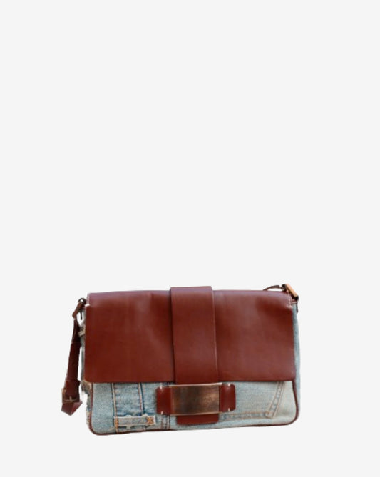 Denim Leather Bag