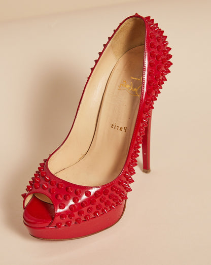 Red Picot Pumps