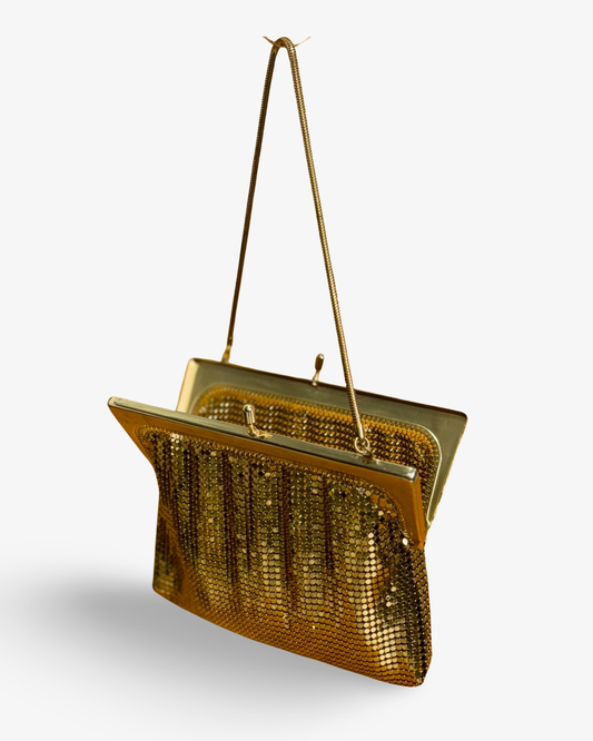 Vintage Gold Mesh Bag