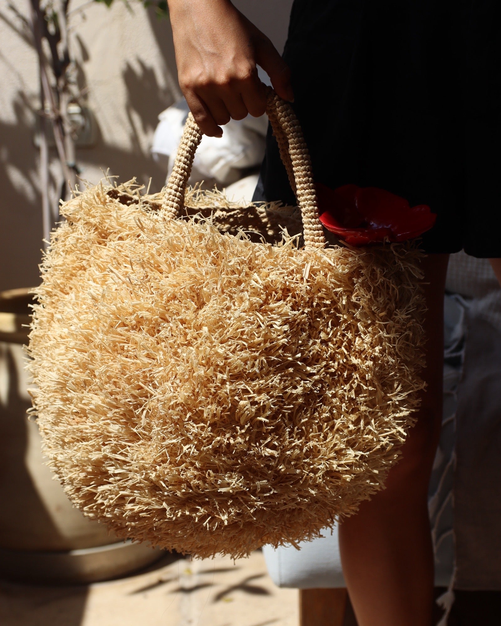 Sans arcidet raffia bags online