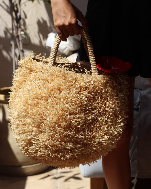 Sans-Arcidet Raffia Tote Bag in Calais Style