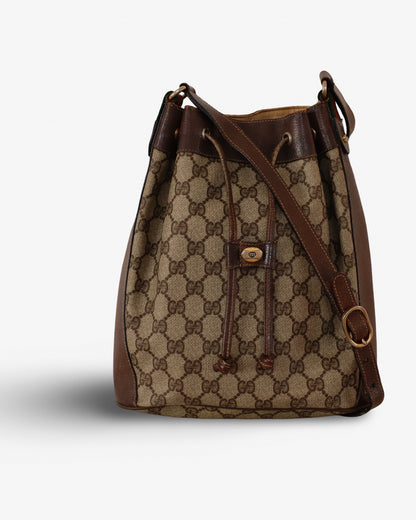 Gucci Bucket Bag Monogram Canvas Shoulderbbag