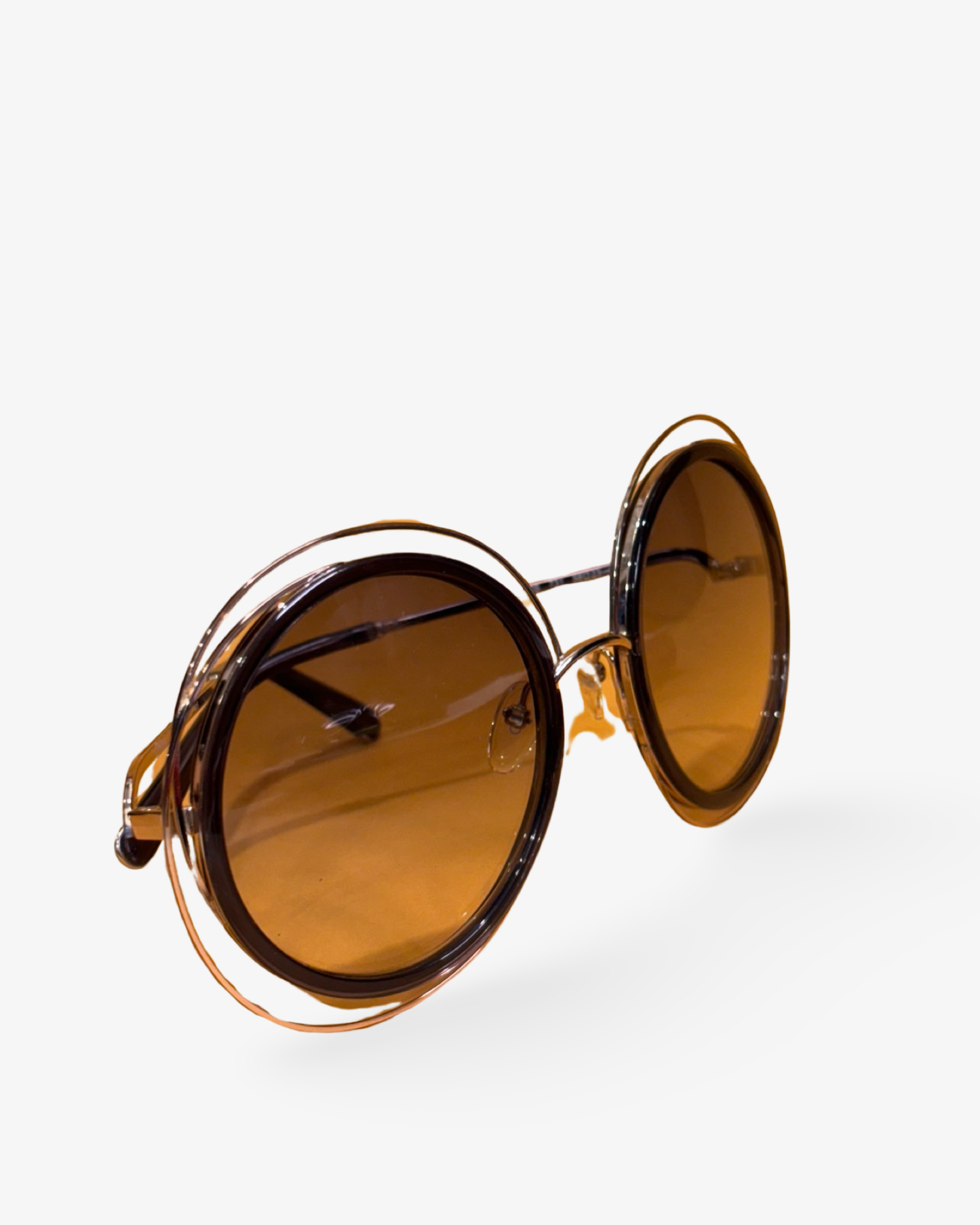 Round Taupe Sunglasses