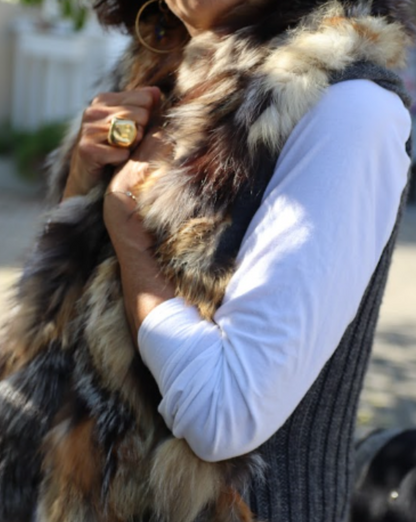 Fur Cardigan