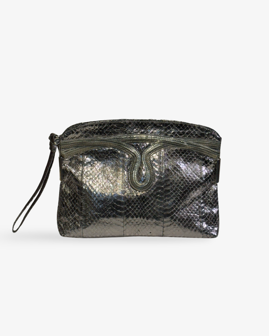 Metallic Jimmy Choo Pouch